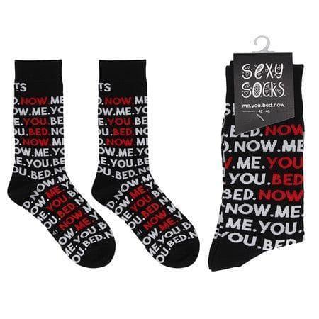 Shots Sexy Socks You.Me.Bed.Now. - Romantic Blessings