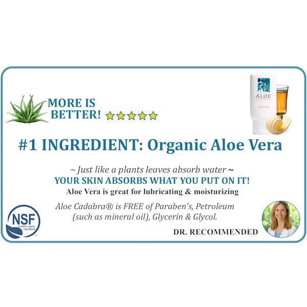 Aloe Cadabra Organic 2-in-1 Personal Lubricant & Vaginal Moisturizer Butter Rum 2.5 oz - Romantic Blessings