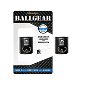 Ballgear Faux Leather 2 Snap Mini Ball Stretcher with D-Ring Black