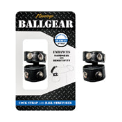 Ballgear Dual Ring Penis Strap With Ball Stretcher Black