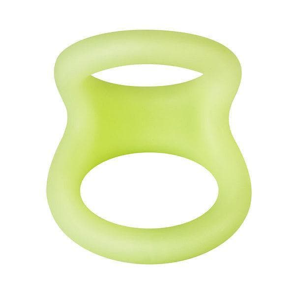 Forto F-22 Double Penis and Scrotum Ring Liquid Silicone Glow in the Dark - Romantic Blessings