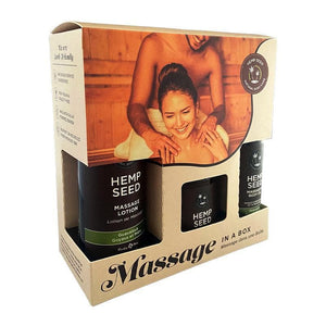 Earthly Body Limited Edition Hemp Seed Guavalava Massage in a Box Play Set - Romantic Blessings