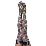 Kixies Alex Camo Thigh High - Romantic Blessings