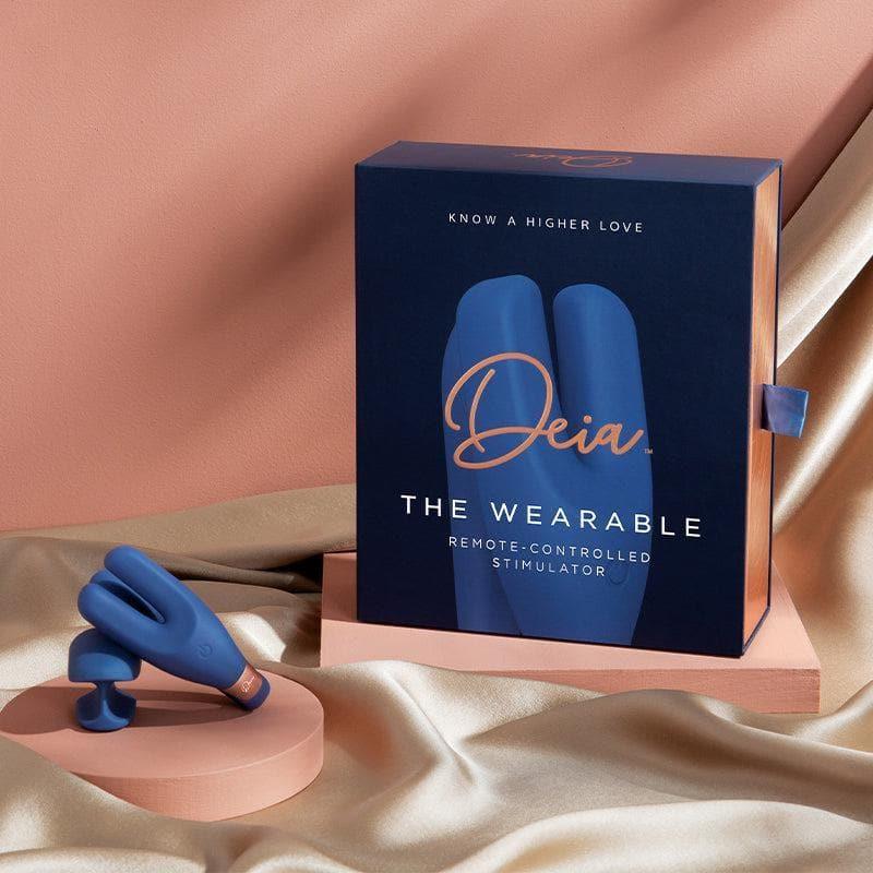 Deia The Wearable Remote Controlled Silicone 10 Vibration Stimulator Blue - Romantic Blessings