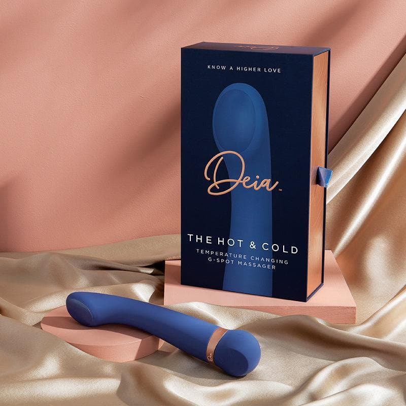 Deia The Hot & Cold Temperature Changing G-Spot Silicone Massager Blue - Romantic Blessings