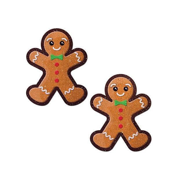 Pastease Holiday Gingerbread Nipple Pasties Brown - Romantic Blessings
