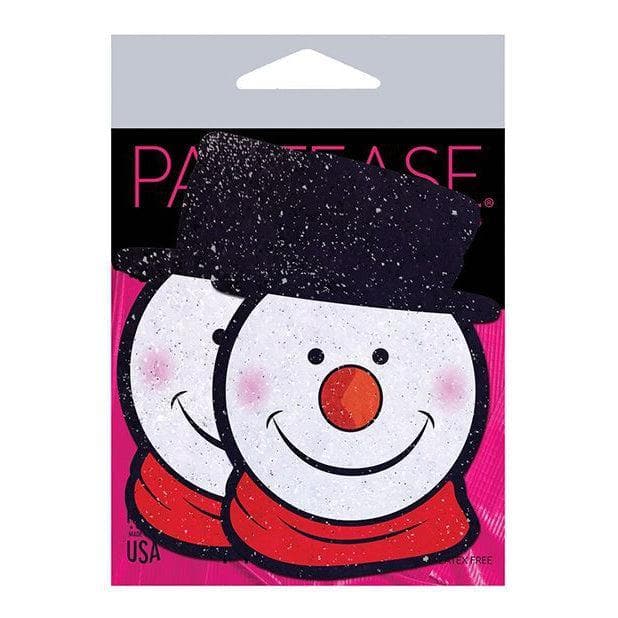 Pastease Premium Holiday Snowman Nipple Pasties Multi Color - Romantic Blessings