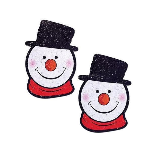 Pastease Premium Holiday Snowman Nipple Pasties Multi Color - Romantic Blessings