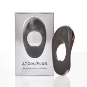 Hot Octopuss Atom Plus Rechargeable Dual Motor Vibrating Penis Ring Black