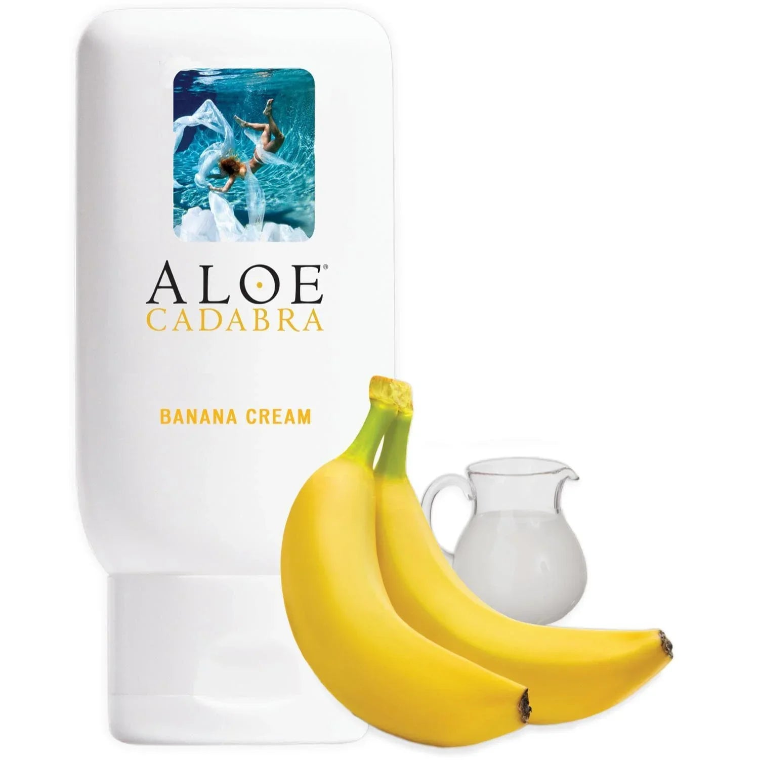 Aloe Cadabra Organic 2-in-1 Personal Lubricant & Vaginal Moisturizer Banana Cream 2.5 oz - Romantic Blessings