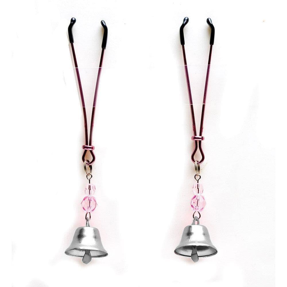 Sex Kitten Tweezer Style Nipple Clamps Bells - Romantic Blessings