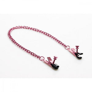 Sex Kitten Adjustable Gator Style Nipple Clamps Pink - Romantic Blessings