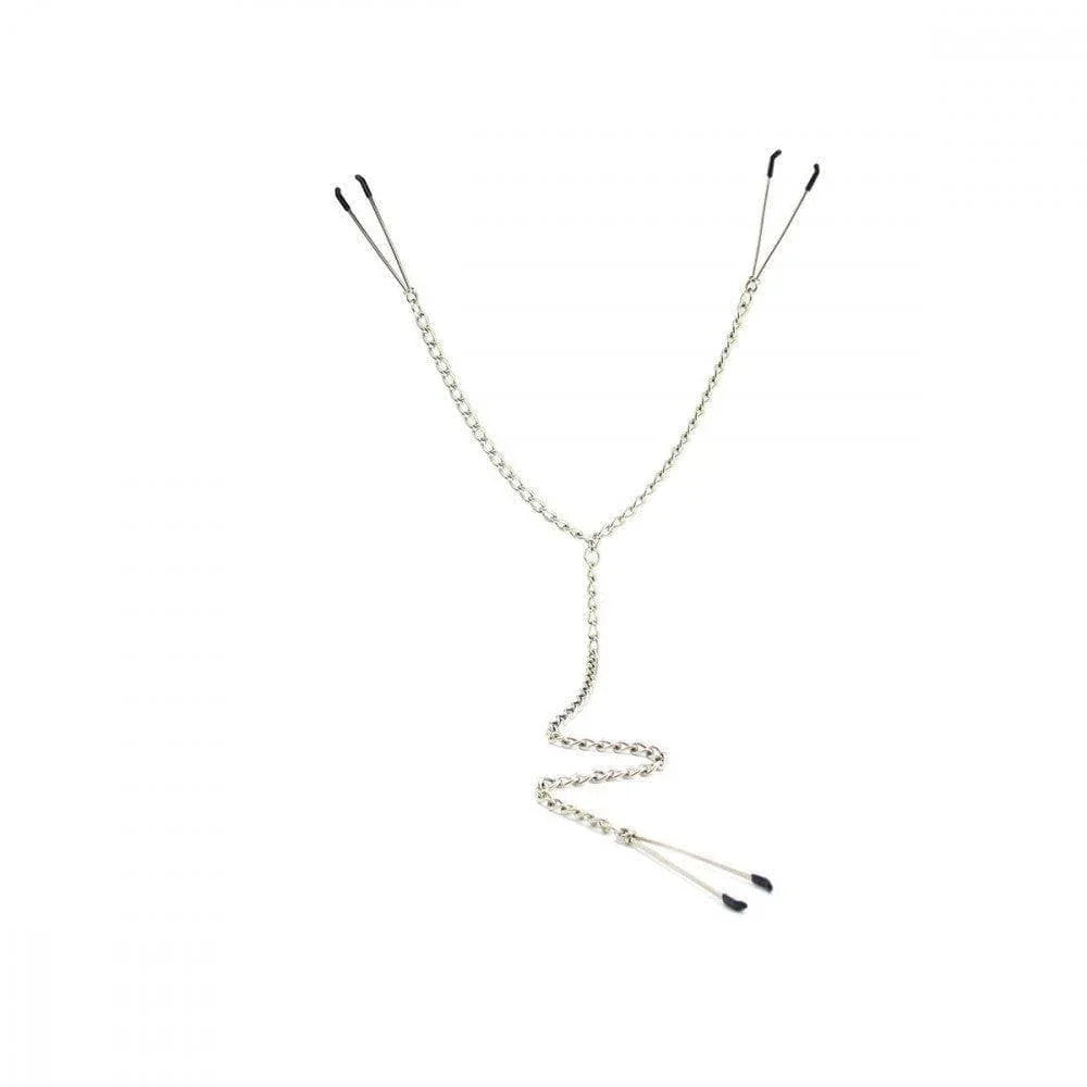 Sex Kitten Y-Style Tweezer Style Nipple and Clit Clamps - Pink - Romantic Blessings