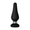 Forto F-21 Tear Drop Flat Base Butt Plug Black - Romantic Blessings