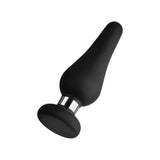 Forto F-21 Tear Drop Flat Base Butt Plug Black - Romantic Blessings