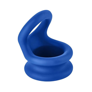 Forto F-20 Penis Ring and Balls Stretcher Liquid Silicone Blue - Romantic Blessings