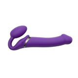 Strap-On-Me Remote Control Vibrating Bendable Strap-On Medium - Romantic Blessings