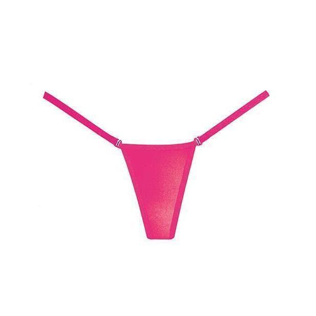 Adore Between the Sheets Wetlook Panty Hot Pink One Size - Romantic Blessings