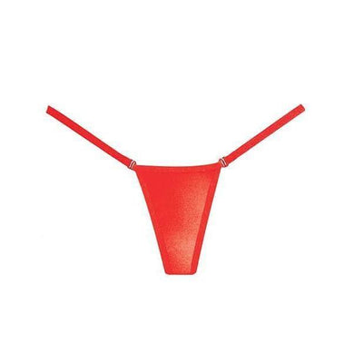 Adore Between the Sheets Wetlook Panty Red One Size - Romantic Blessings