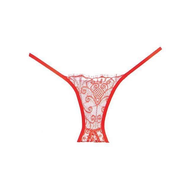 Adore Lace Enchanted Belle Panty One Size Red - Romantic Blessings
