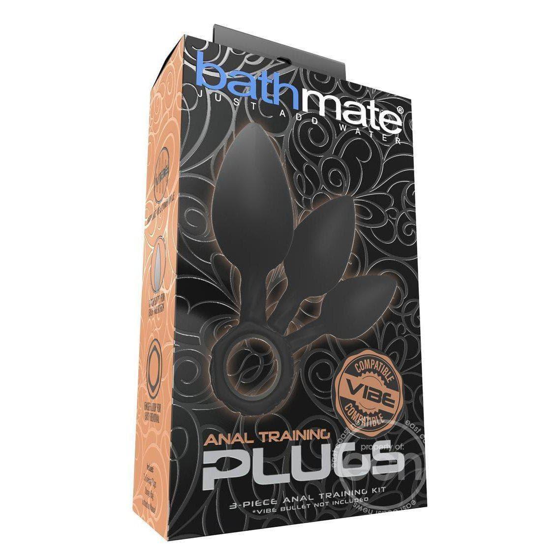 Anal Silicone 3-Piece Training Butt Plugs Black - Romantic Blessings