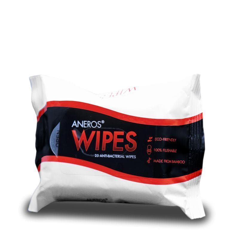 Aneros Unscented Anti-Bacterial Wipes 25 Wipes Per Pack - Romantic Blessings