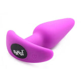 Bang! 21 Function Vibrating Silicone Rechargeable Swirl Butt Plug With Remote Control - Romantic Blessings