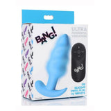 Bang! 21 Function Vibrating Silicone Rechargeable Swirl Butt Plug With Remote Control - Romantic Blessings