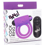 Bang! Silicone Rechargeable Penis Ring And Bullet With Remote Control - Romantic Blessings