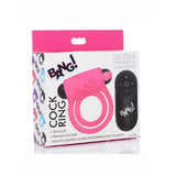 Bang! Silicone Rechargeable Penis Ring And Bullet With Remote Control - Romantic Blessings