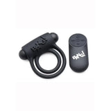Bang! Silicone Rechargeable Penis Ring And Bullet With Remote Control - Romantic Blessings
