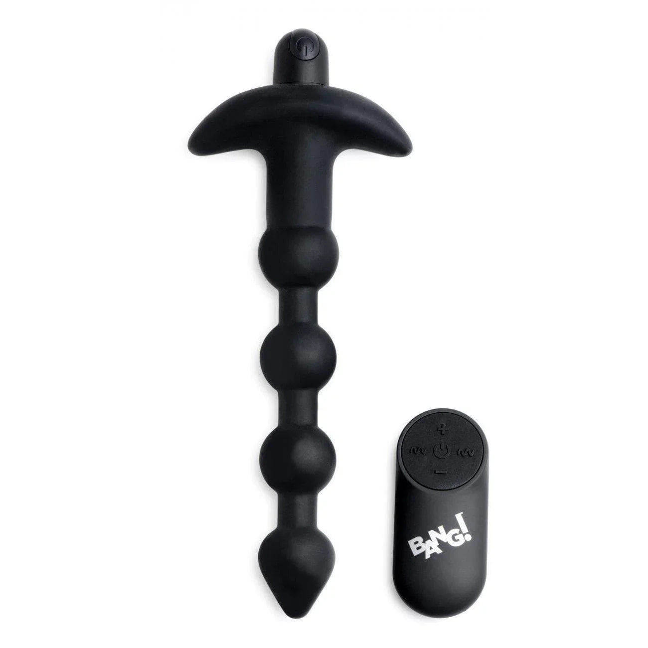 Bang! Vibrating Silicone Rechargeable Anal Beads With Remote Control - Romantic Blessings