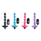 Bang! Vibrating Silicone Rechargeable Anal Beads With Remote Control - Romantic Blessings