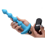 Bang! Vibrating Silicone Rechargeable Anal Beads With Remote Control - Romantic Blessings