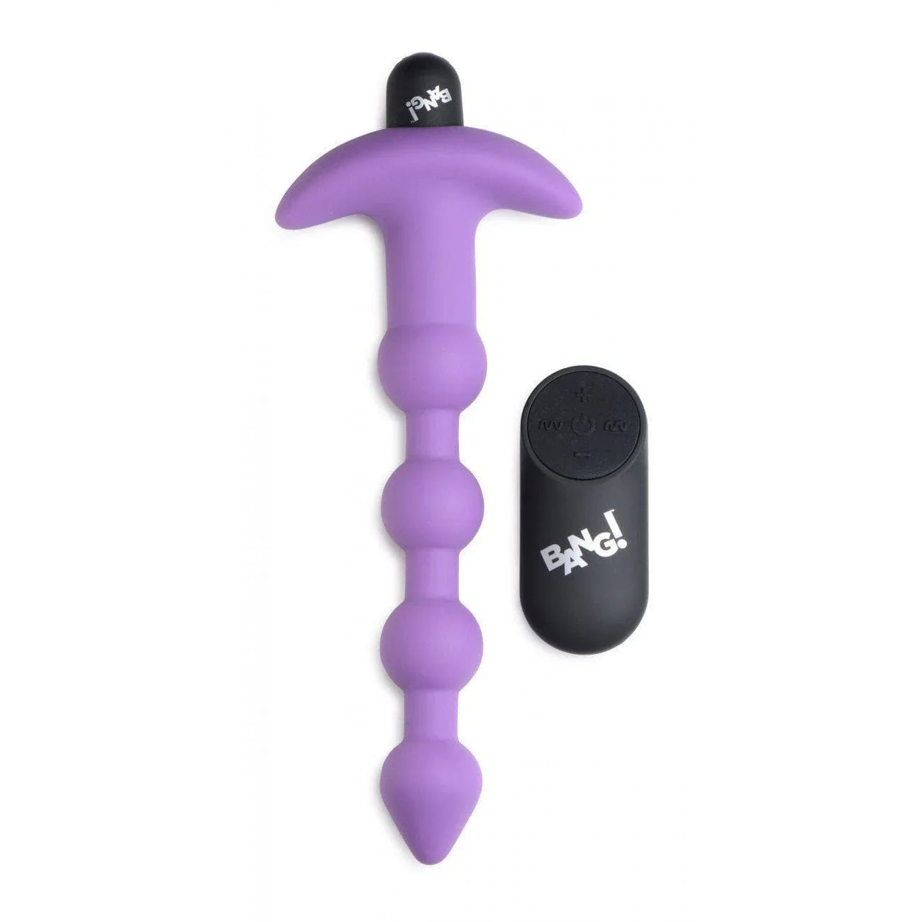 Bang! Vibrating Silicone Rechargeable Anal Beads With Remote Control - Romantic Blessings