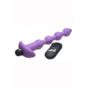 Bang! Vibrating Silicone Rechargeable Anal Beads With Remote Control - Romantic Blessings