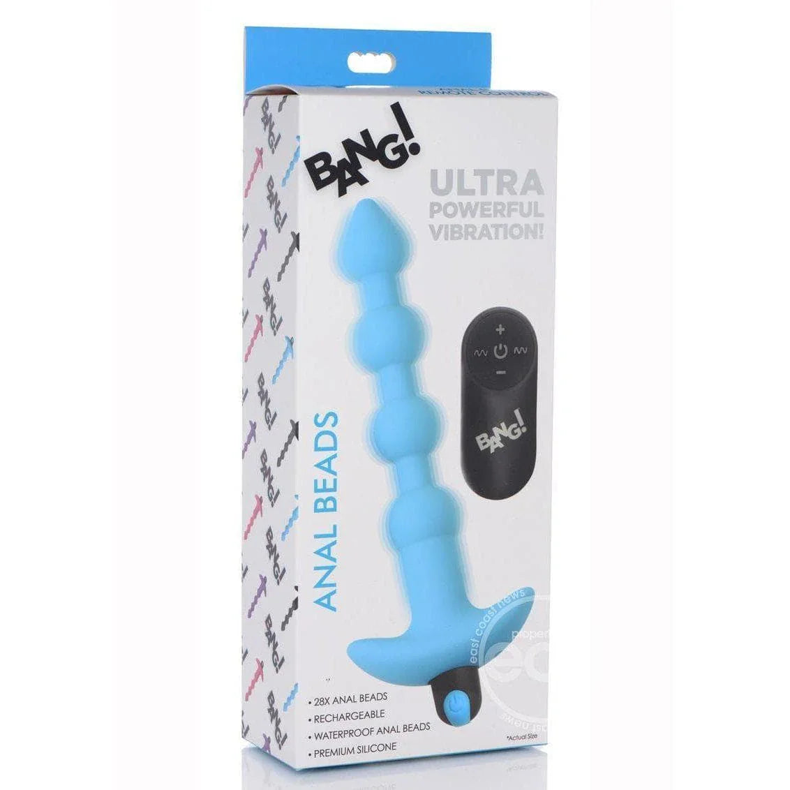 Bang! Vibrating Silicone Rechargeable Anal Beads With Remote Control - Romantic Blessings