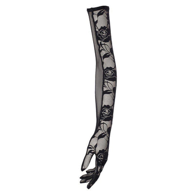Barely Bare Love Gloves Black - Romantic Blessings