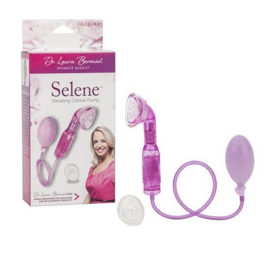 Berman Center Intimate Accessories Selene Vibrating Clitoral Pump Pink - Romantic Blessings