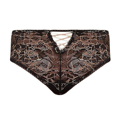 Magic Silk Bewitching Crotchless Panty Black - Romantic Blessings