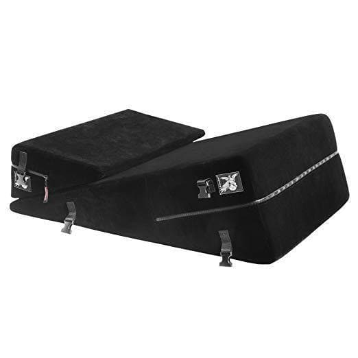 Liberator Black Label Wedge/Ramp Combo Couples Sex Position Aid Regular with Cuffs & Restraint Attachments - Romantic Blessings