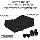 Liberator Black Label Wedge/Ramp Combo Couples Sex Position Aid Regular with Cuffs & Restraint Attachments - Romantic Blessings