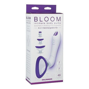 Bloom Intimate Automatic Vibrating Labia and Clitoris Pump with 49 Sensations - Romantic Blessings