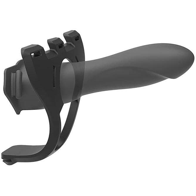 Body Extensions Silicone Strap-On Harness with Hollow Slim Dildo 7.5 inch (2 Piece Kit) - Romantic Blessings