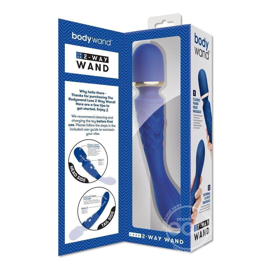 Bodywand Luxe 2-Way Dual Motor 15 Vibration Mode Wand Massager - Romantic Blessings Bodywand Luxe 2-Way Dual Motor 15 Vibration Mode Wand Massager - Romantic Blessings