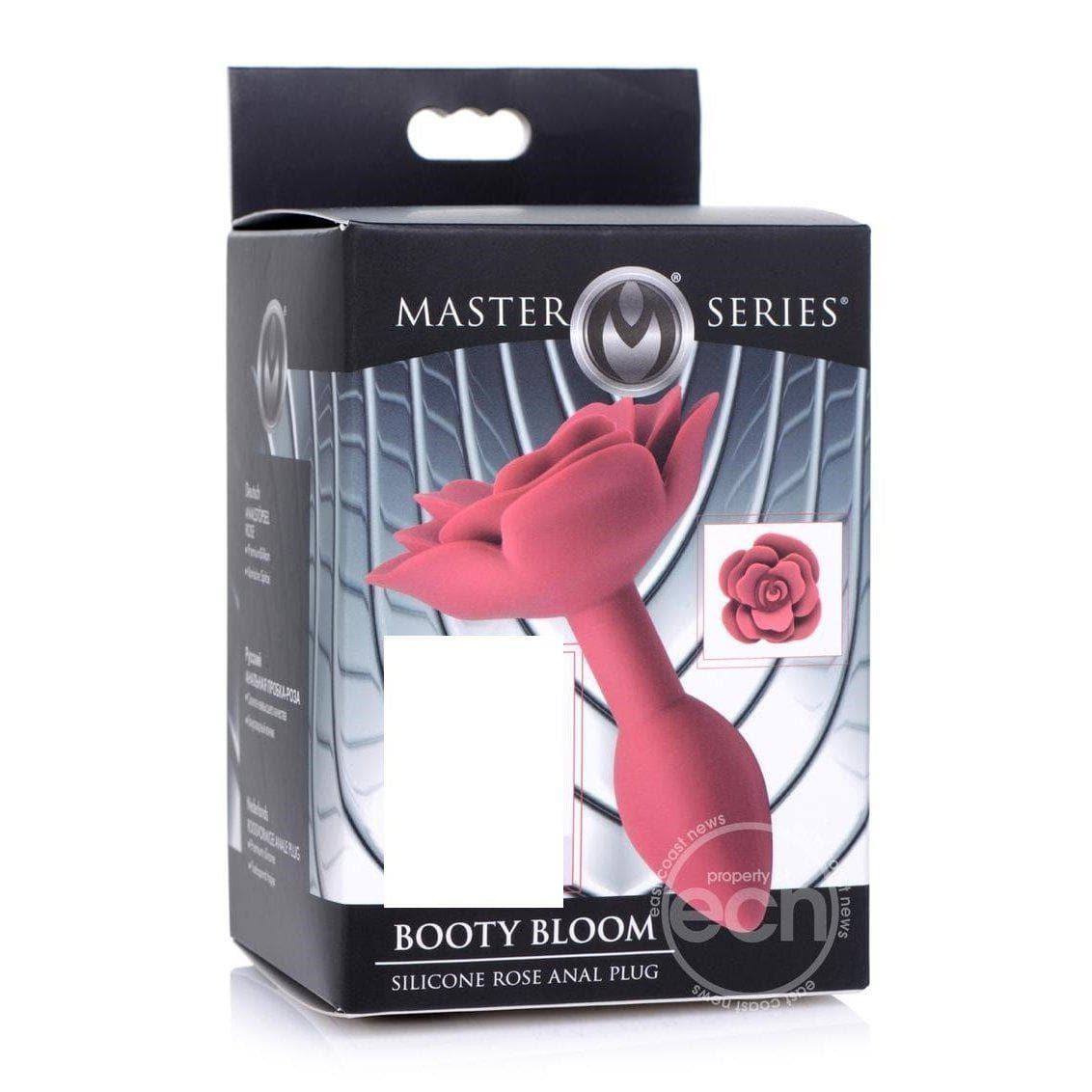 Booty Bloom Silicone Rose Anal Plug - Red - Romantic Blessings