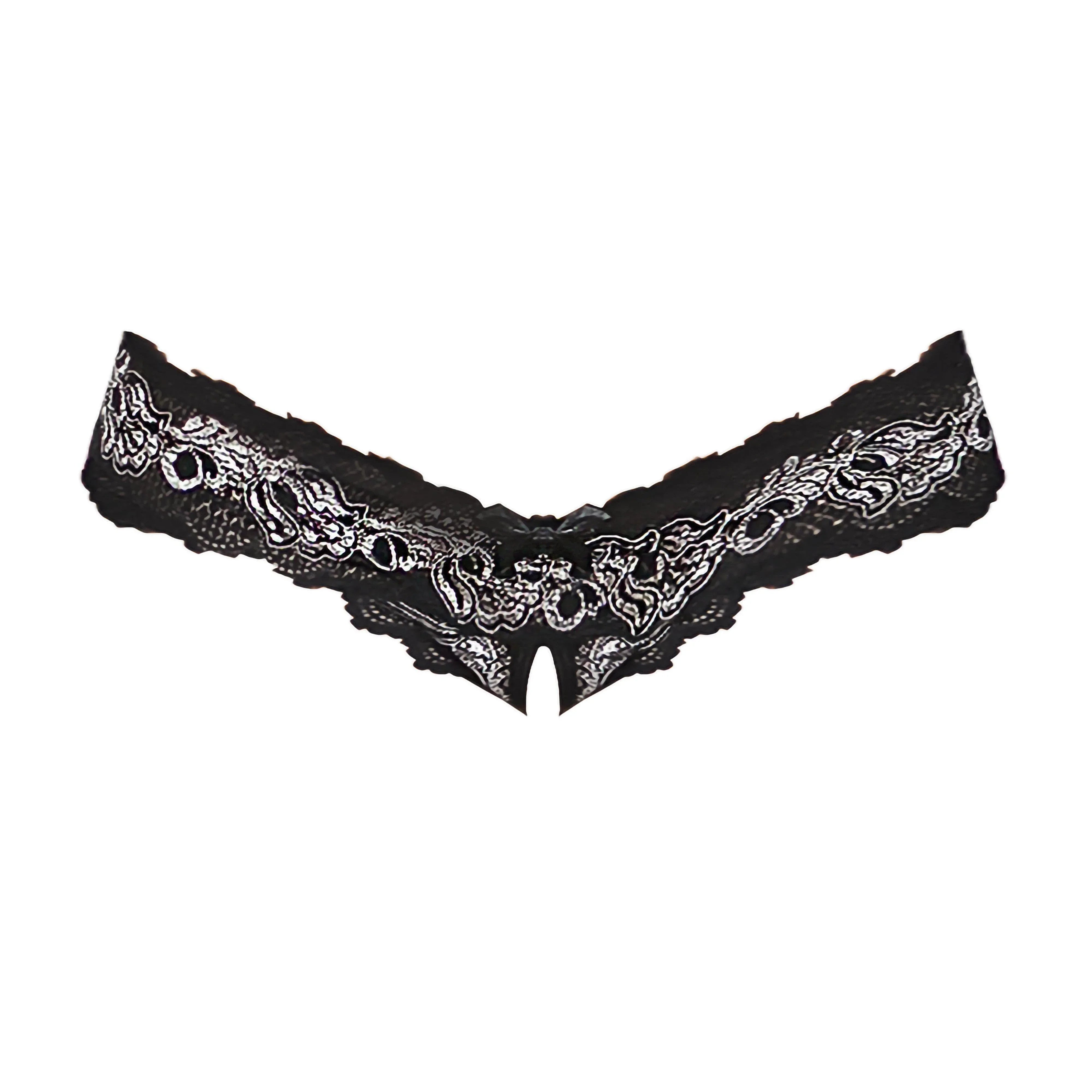 Magic Silk Booty Packs Cross-Dye Lace 3 Pack Black - Romantic Blessings
