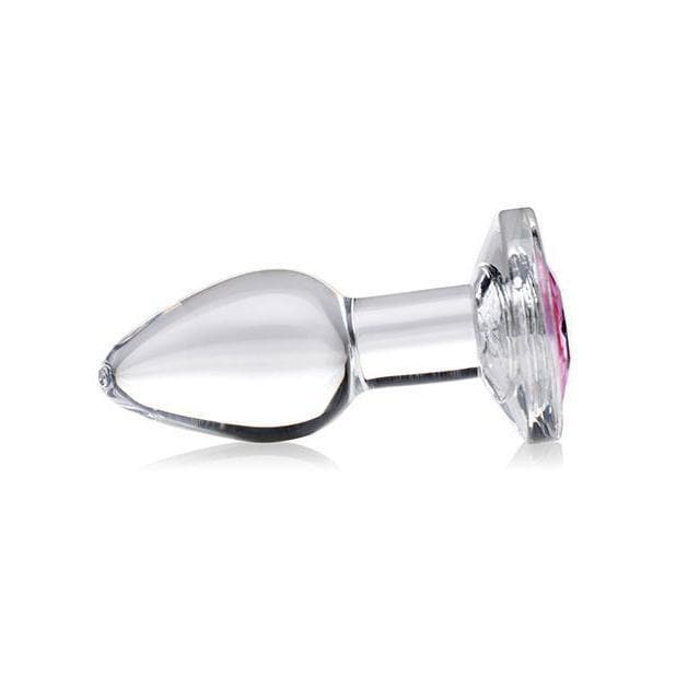Booty Sparks Pink Gem Glass Anal Plug - Romantic Blessings