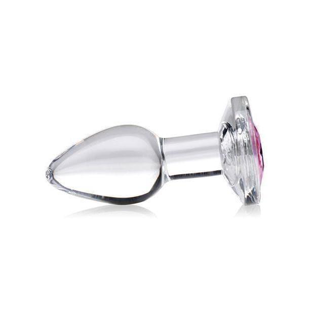 Booty Sparks Pink Gem Glass Anal Plug - Romantic Blessings Booty Sparks Pink Gem Glass Anal Plug - Romantic Blessings