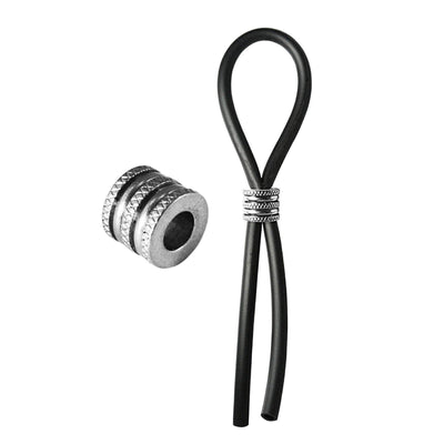 C-ring Lasso Criss Cross Cap Silicone Black - Romantic Blessings